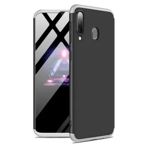 For Samsung M30 Ultra Slim PC Back Cover Non-slip Shockproof 360 Degree Full Protective Case Silver black silver
