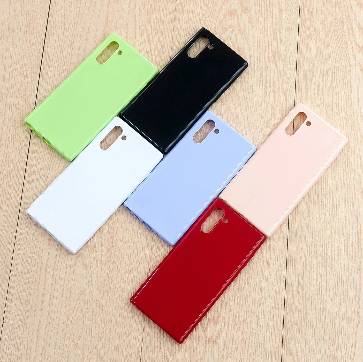 For Samsung Note 10/10 Pro Cellphone Cover TPU Phone Case Simple Profile Classic Design Shock-proof Shell Taro purple