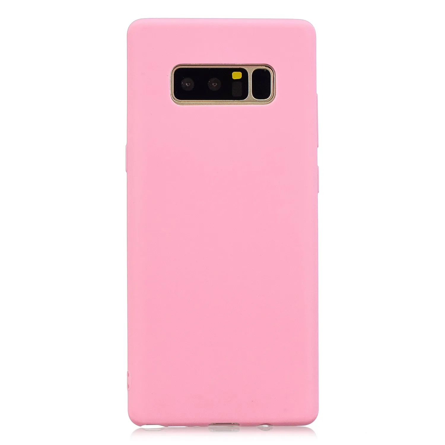 for Samsung NOTE 8 Cute Candy Color Matte TPU Anti-scratch Non-slip Protective Cover Back Case dark pink