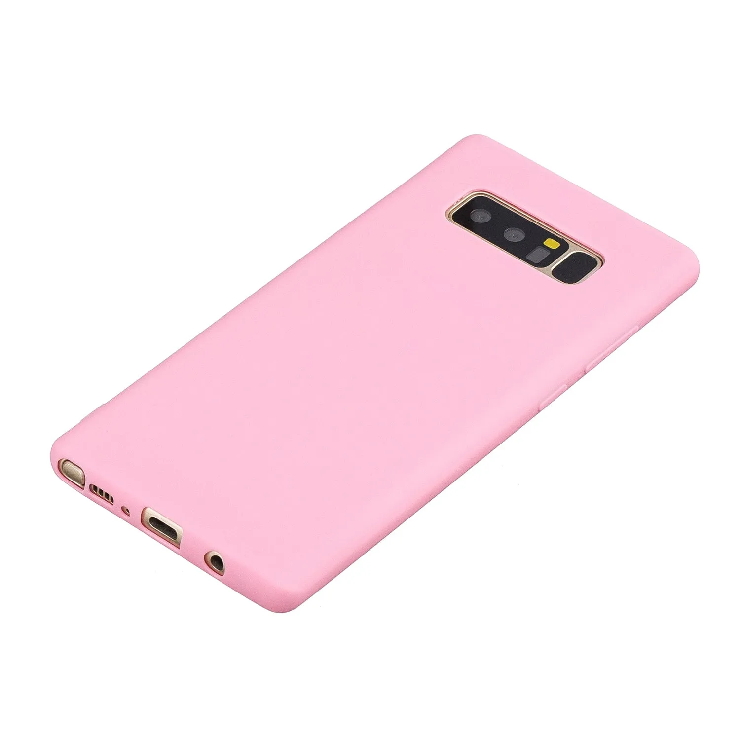 for Samsung NOTE 8 Cute Candy Color Matte TPU Anti-scratch Non-slip Protective Cover Back Case dark pink