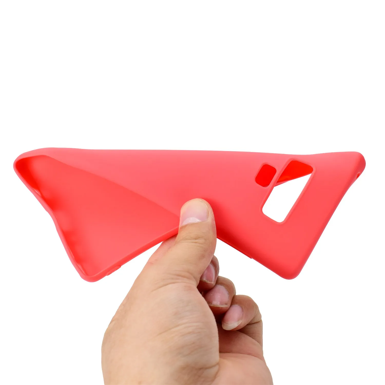 for Samsung NOTE 9 Cute Candy Color Matte TPU Anti-scratch Non-slip Protective Cover Back Case red
