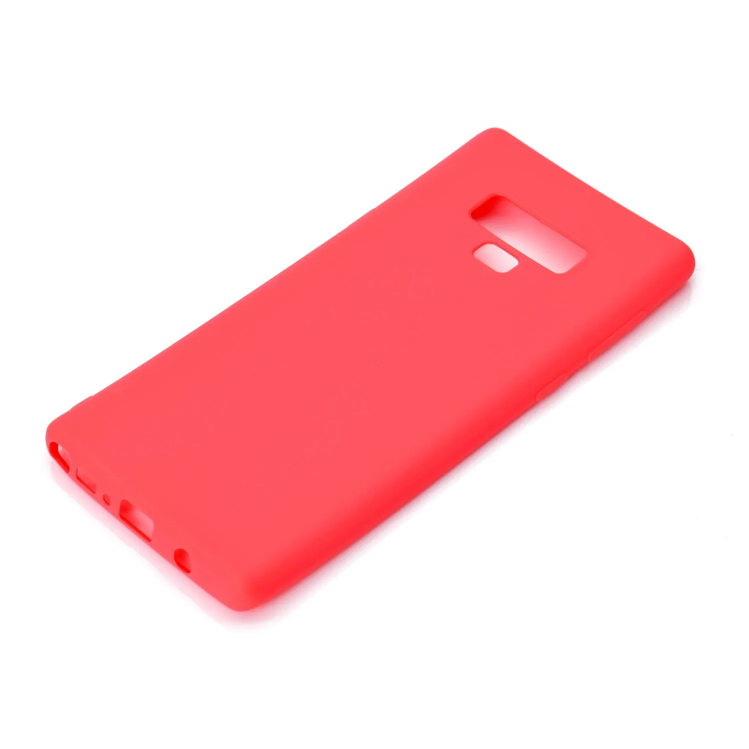 for Samsung NOTE 9 Cute Candy Color Matte TPU Anti-scratch Non-slip Protective Cover Back Case red