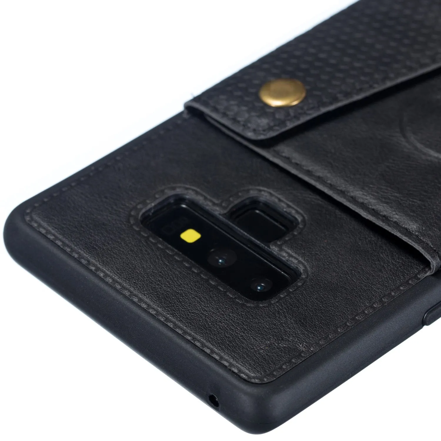 For Samsung NOTE 9 Phone Case Protective Back Cover with Card Holder Bracket black_Samsung NOTE 9