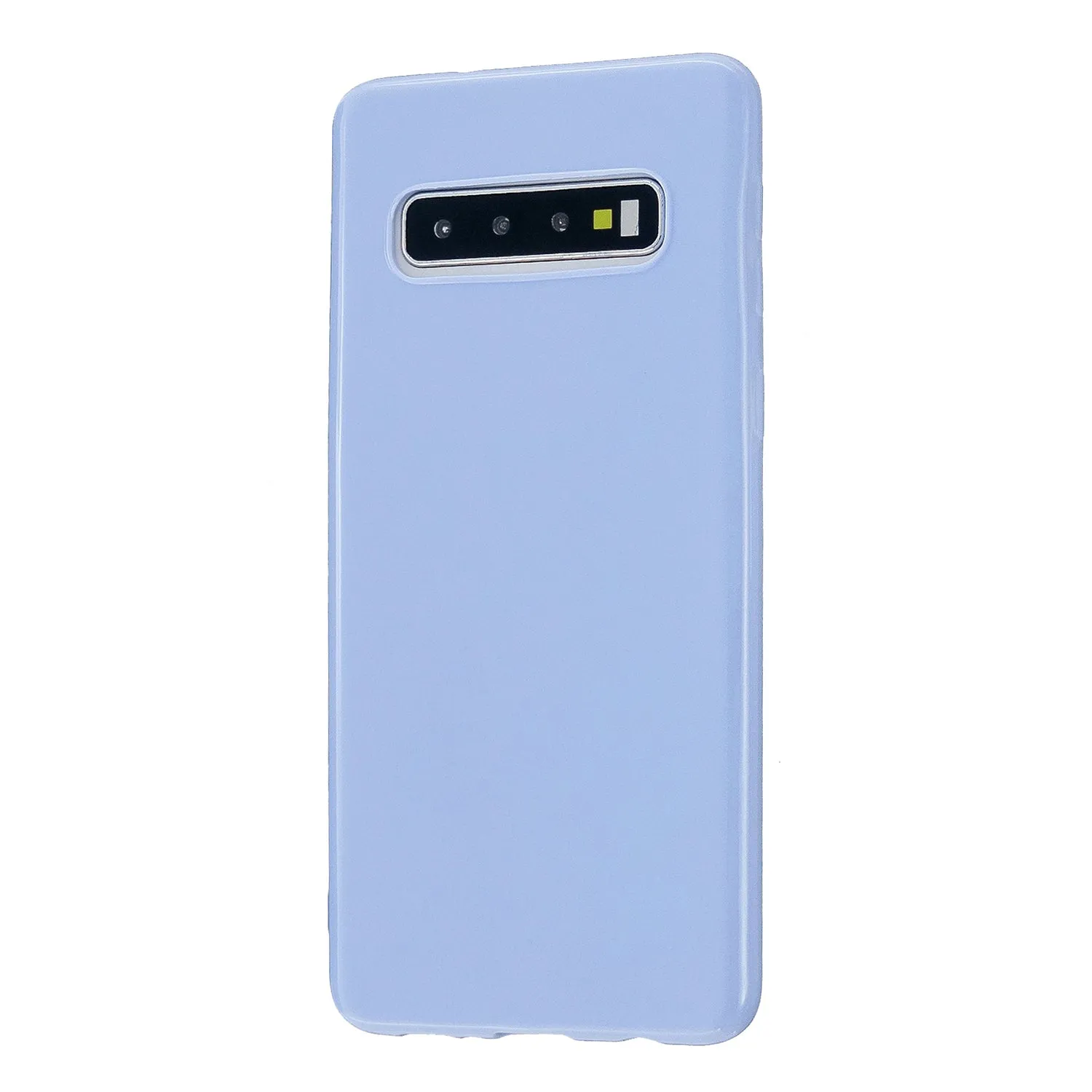 For Samsung S10/S10E/S10 Plus Cellphone Case Precise Cutouts Simple Profile Soft TPU Mobile Phone Shell Fluorescent green