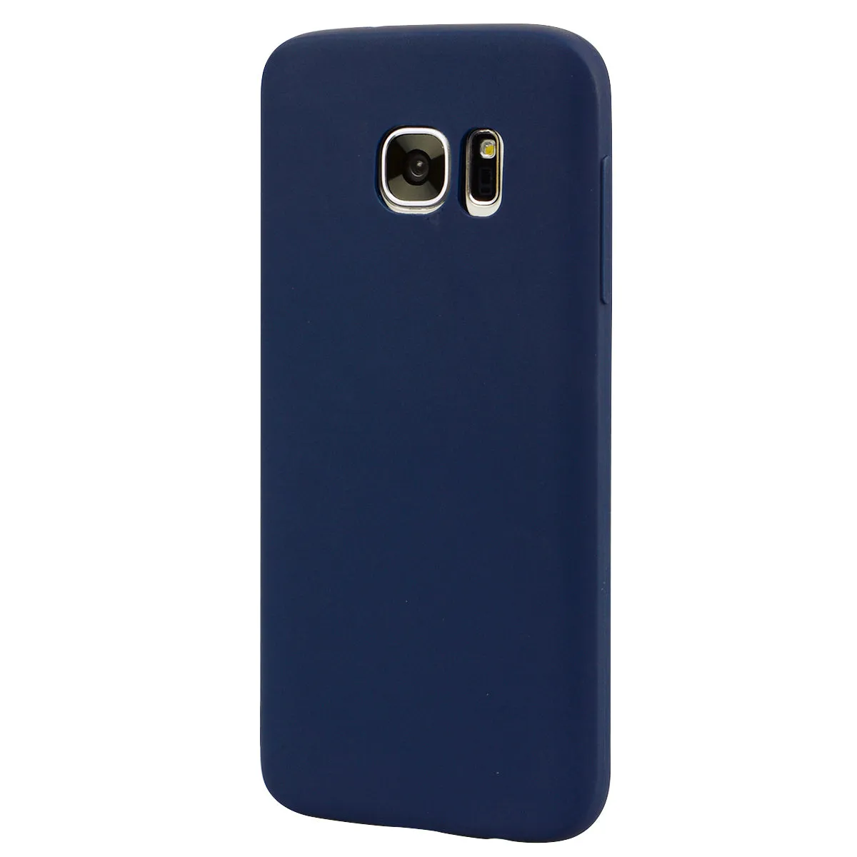 for Samsung S7 edge Cute Candy Color Matte TPU Anti-scratch Non-slip Protective Cover Back Case Navy