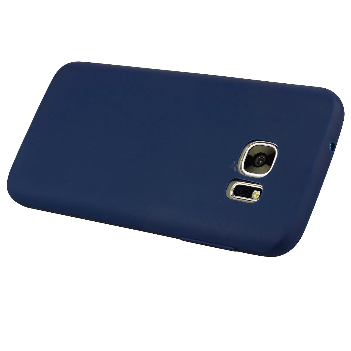 for Samsung S7 edge Cute Candy Color Matte TPU Anti-scratch Non-slip Protective Cover Back Case Navy