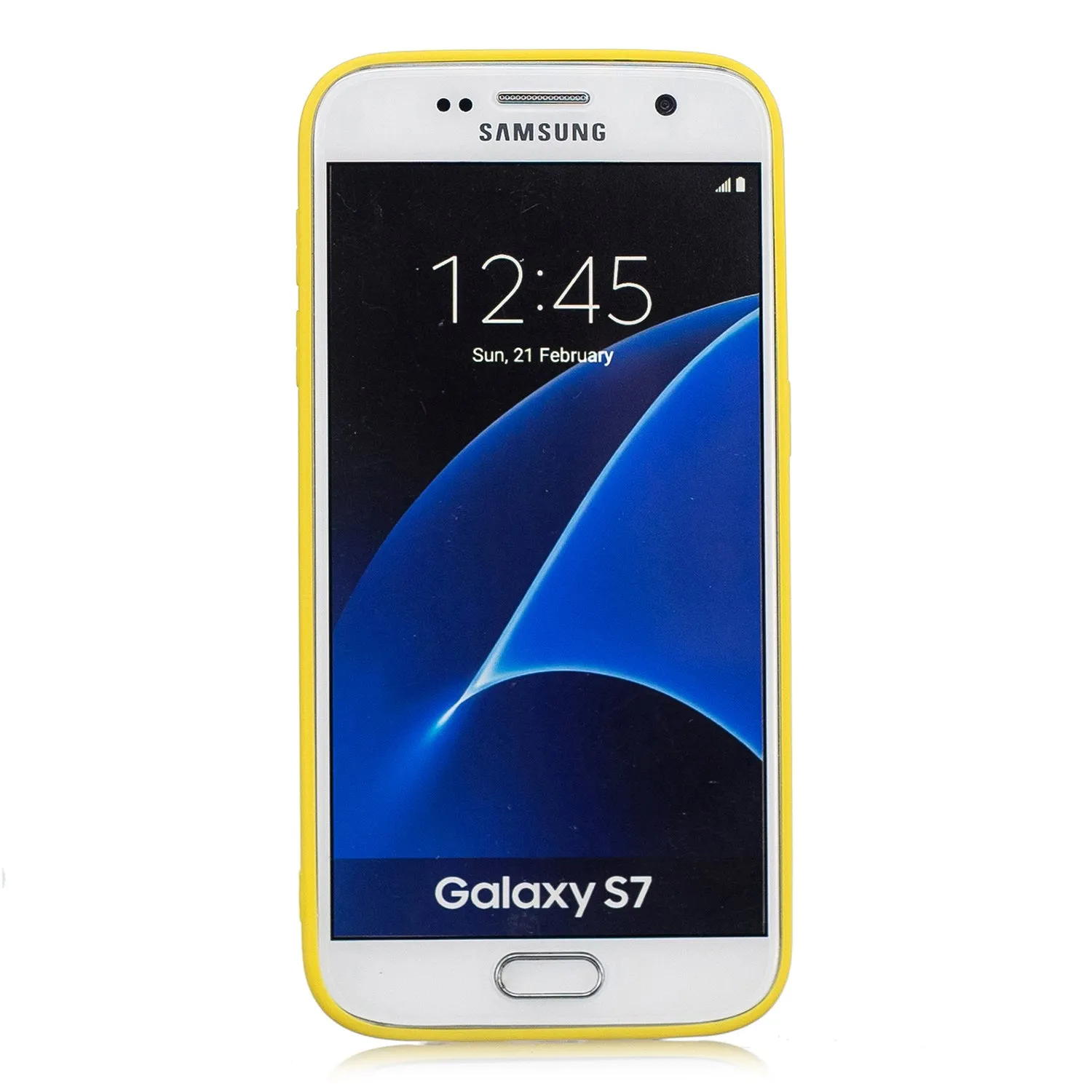 for Samsung S7 edge Cute Candy Color Matte TPU Anti-scratch Non-slip Protective Cover Back Case yellow