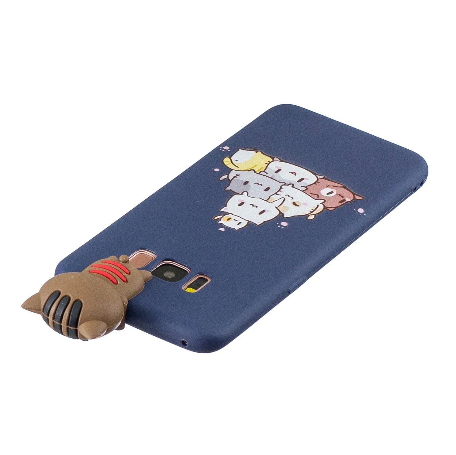 For Samsung S8 3D Cartoon Lovely Coloured Painted Soft TPU Back Cover Non-slip Shockproof Full Protective Case sapphire