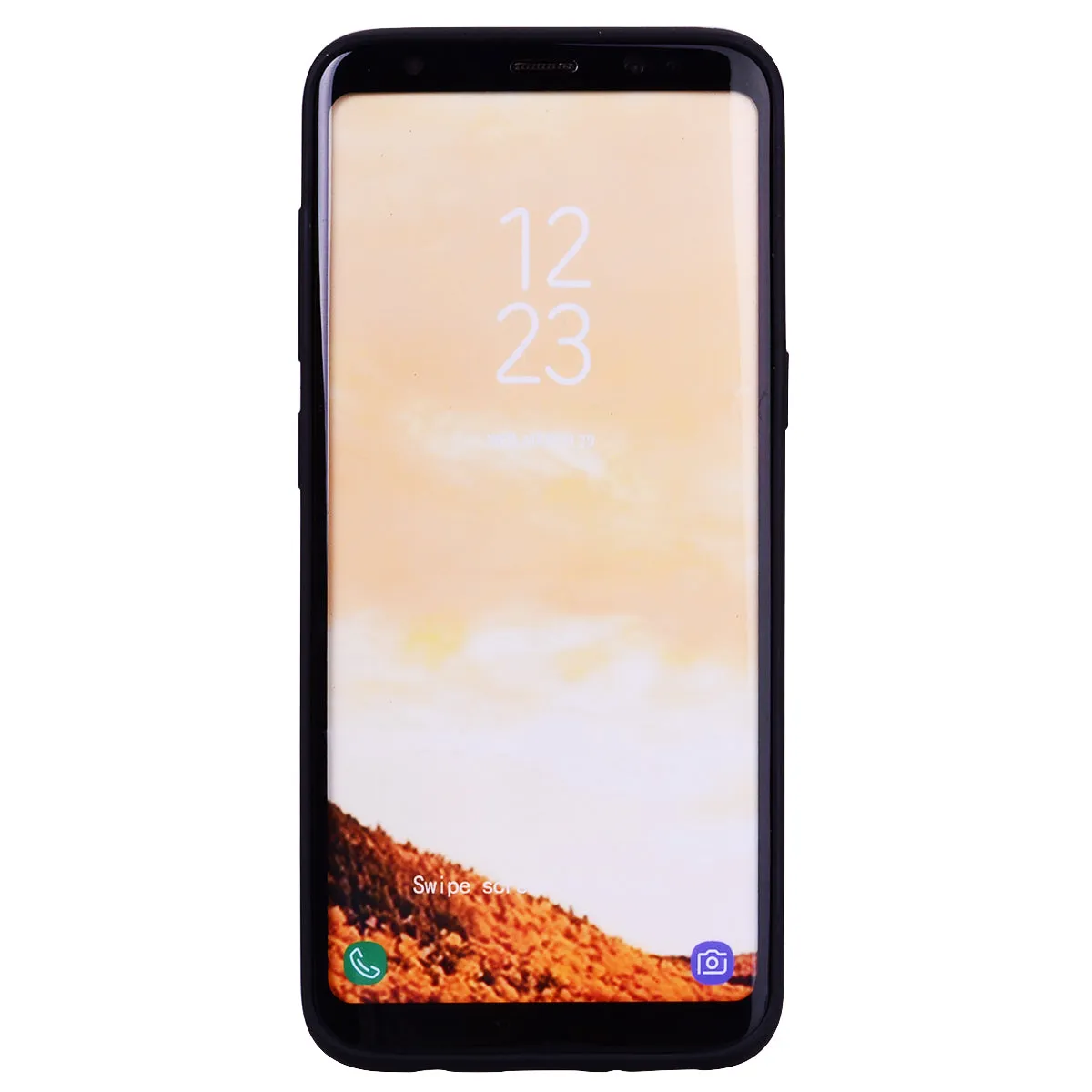 for Samsung S8 Lovely Candy Color Matte TPU Anti-scratch Non-slip Protective Cover Back Case black