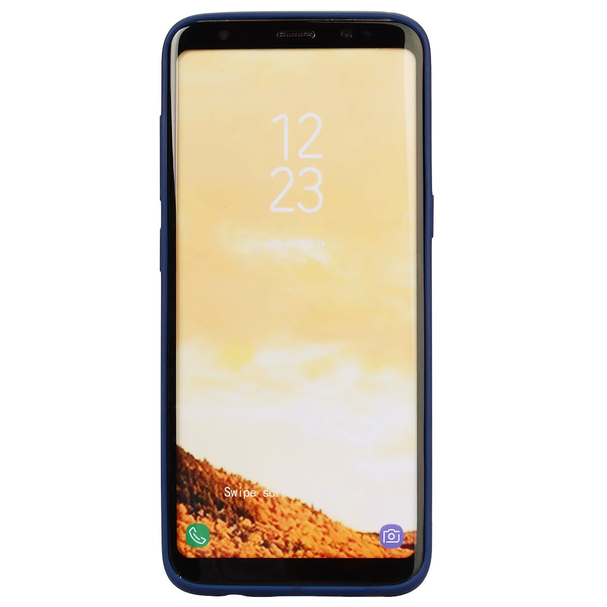 for Samsung S8 Lovely Candy Color Matte TPU Anti-scratch Non-slip Protective Cover Back Case Navy