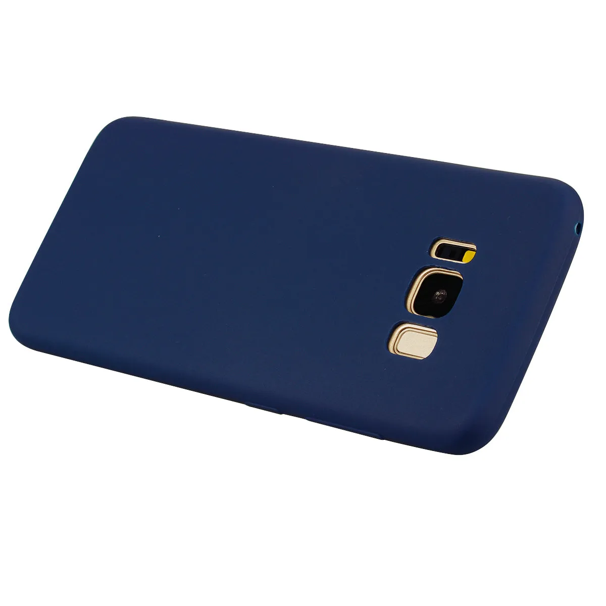 for Samsung S8 Lovely Candy Color Matte TPU Anti-scratch Non-slip Protective Cover Back Case Navy