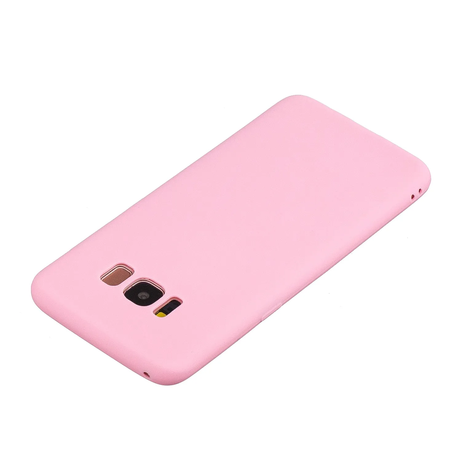 for Samsung S8 plus Lovely Candy Color Matte TPU Anti-scratch Non-slip Protective Cover Back Case dark pink