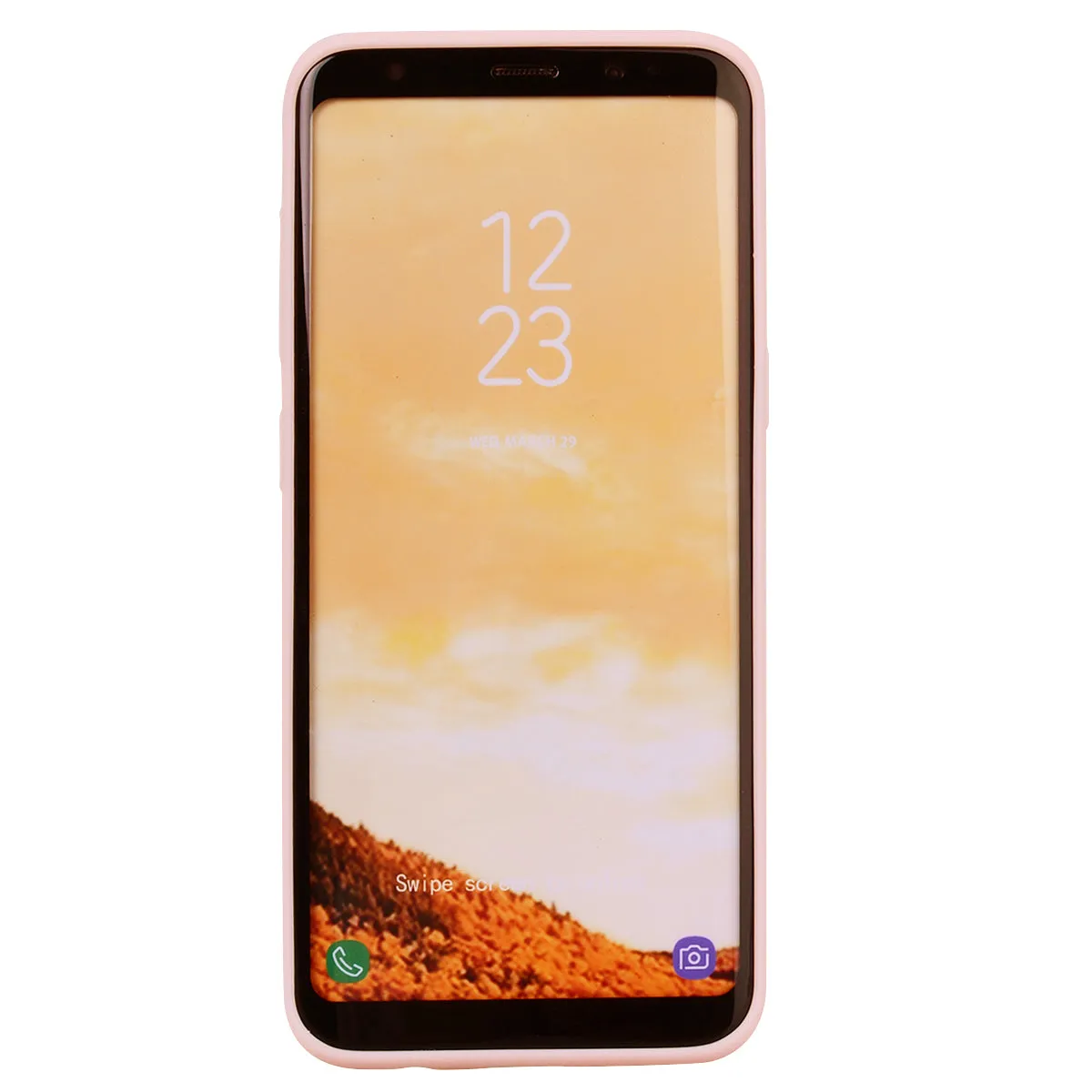 for Samsung S8 plus Lovely Candy Color Matte TPU Anti-scratch Non-slip Protective Cover Back Case Light pink