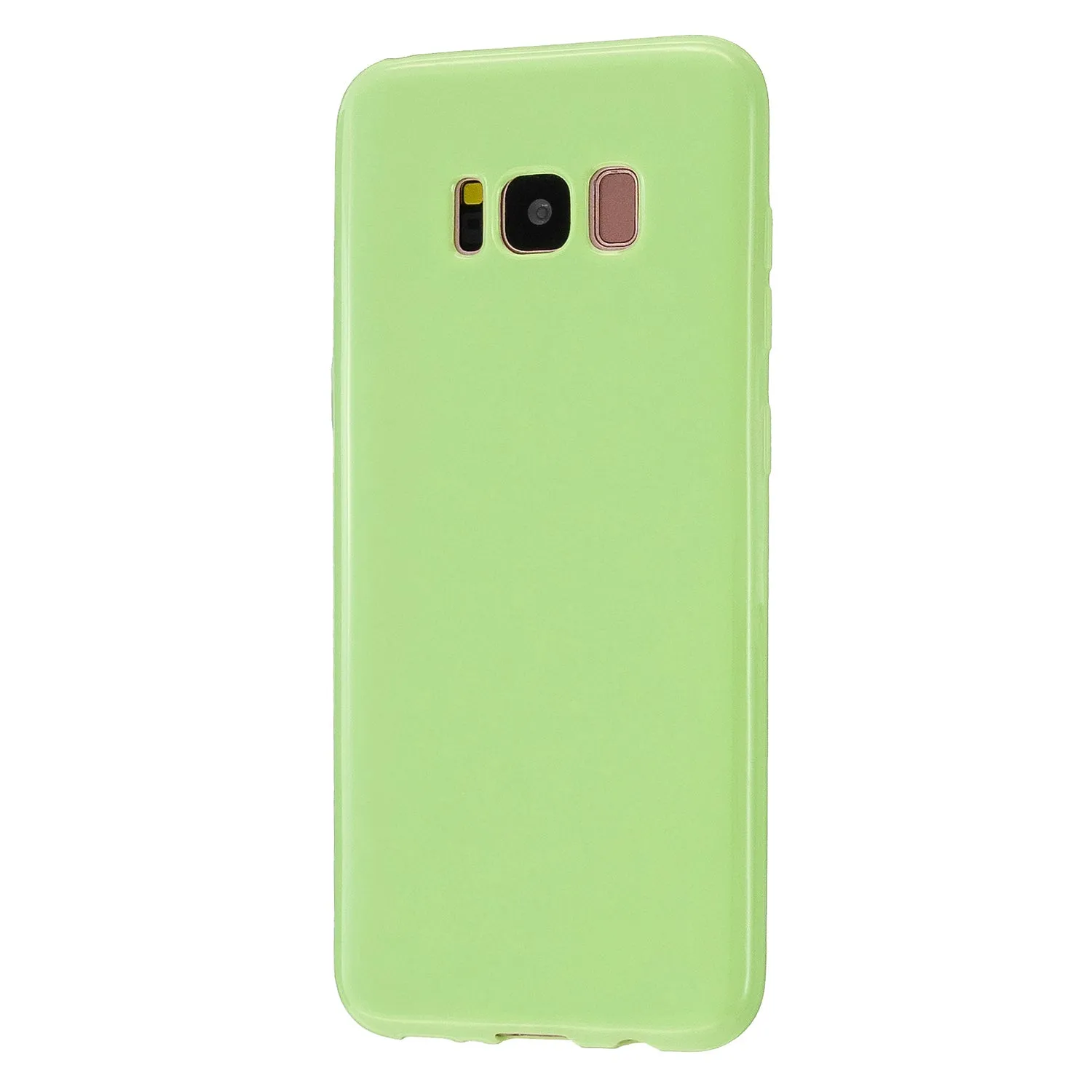 For Samsung S8/S8 Plus Smartphone Case Soft Hands Feel Precise Cutouts Anti-scrathc Mobile Phone TPU Shell Fluorescent green