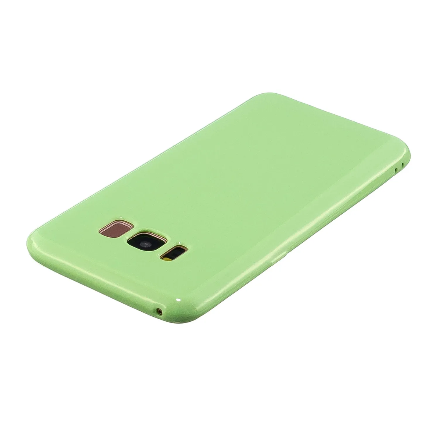 For Samsung S8/S8 Plus Smartphone Case Soft Hands Feel Precise Cutouts Anti-scrathc Mobile Phone TPU Shell Fluorescent green