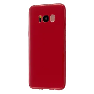 For Samsung S8/S8 Plus Smartphone Case Soft Hands Feel Precise Cutouts Anti-scrathc Mobile Phone TPU Shell Rose red