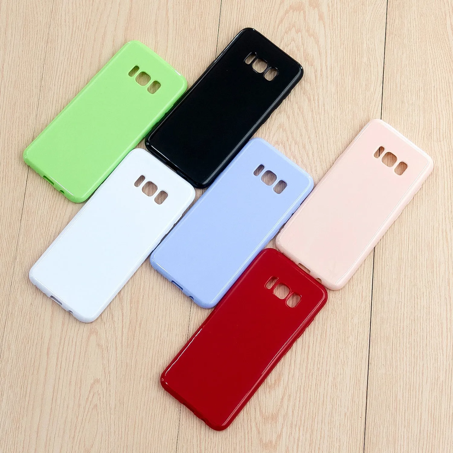 For Samsung S8/S8 Plus Smartphone Case Soft Hands Feel Precise Cutouts Anti-scrathc Mobile Phone TPU Shell Rose red
