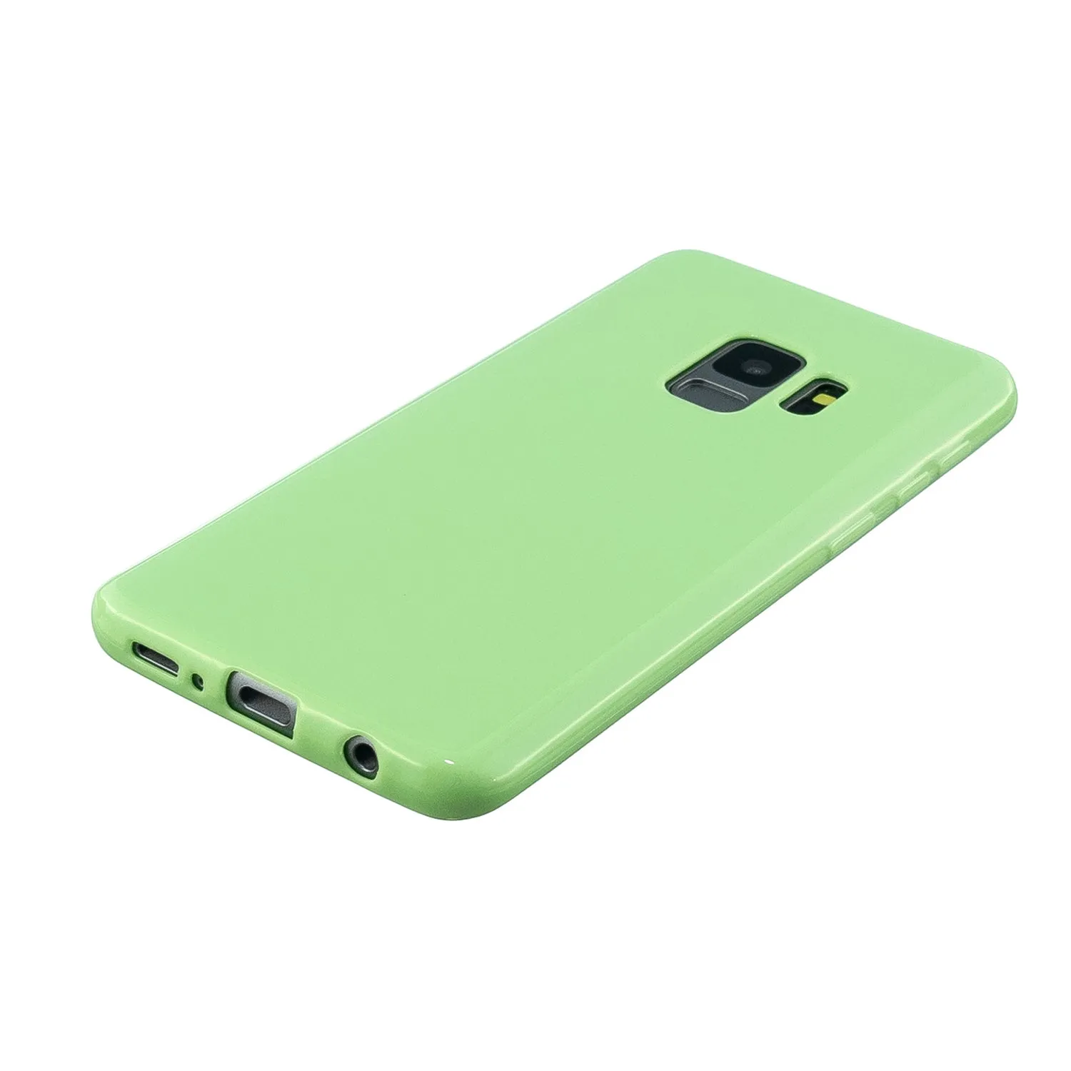For Samsung S9/S9 Plus Mobile Phone Cover Classic Plain Design Classic Smartphone Case Soft TPU Phone Shell Milk white