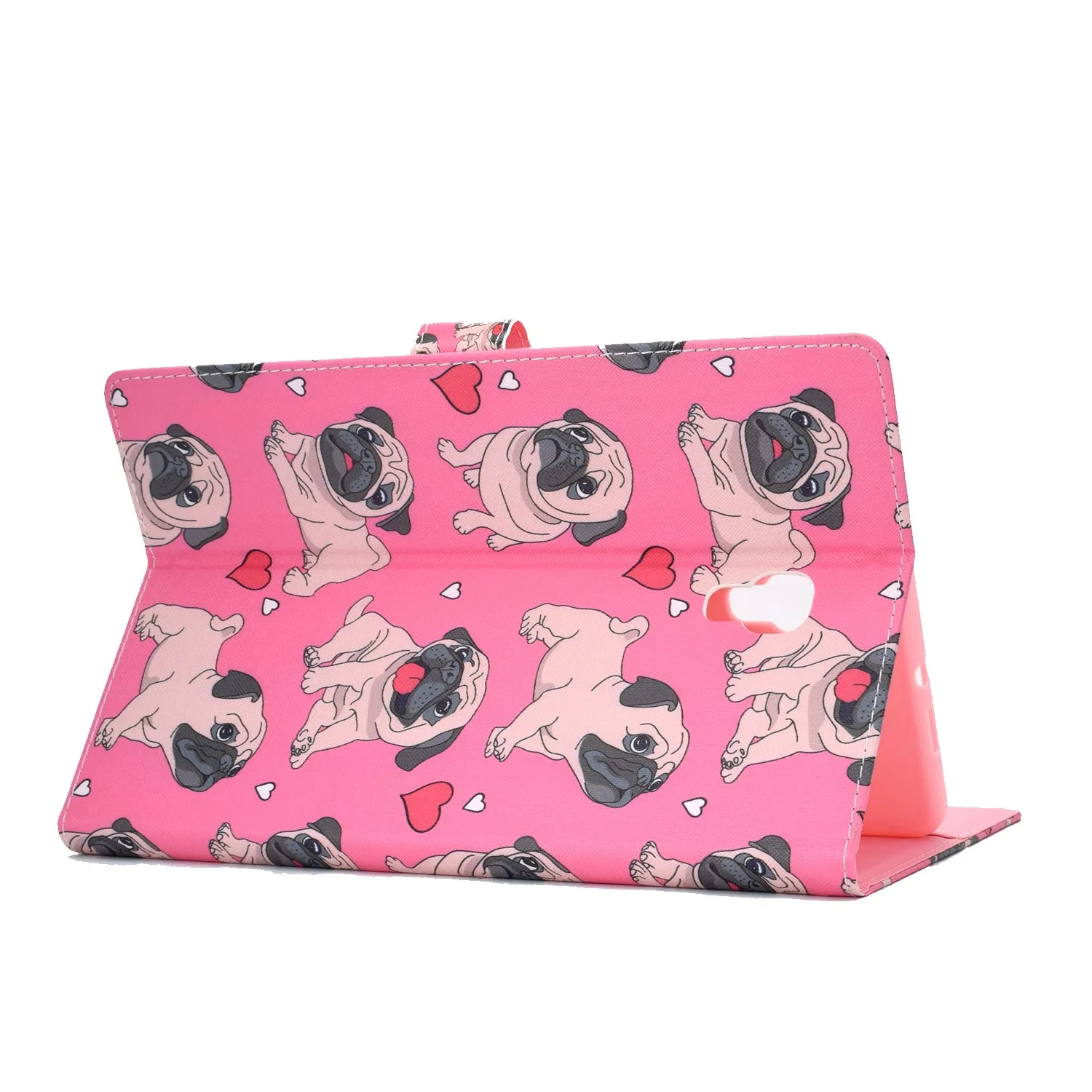 For Samsung T590 Laptop Protective Case Color Painted Smart Stay PU Cover with Front Snap owl