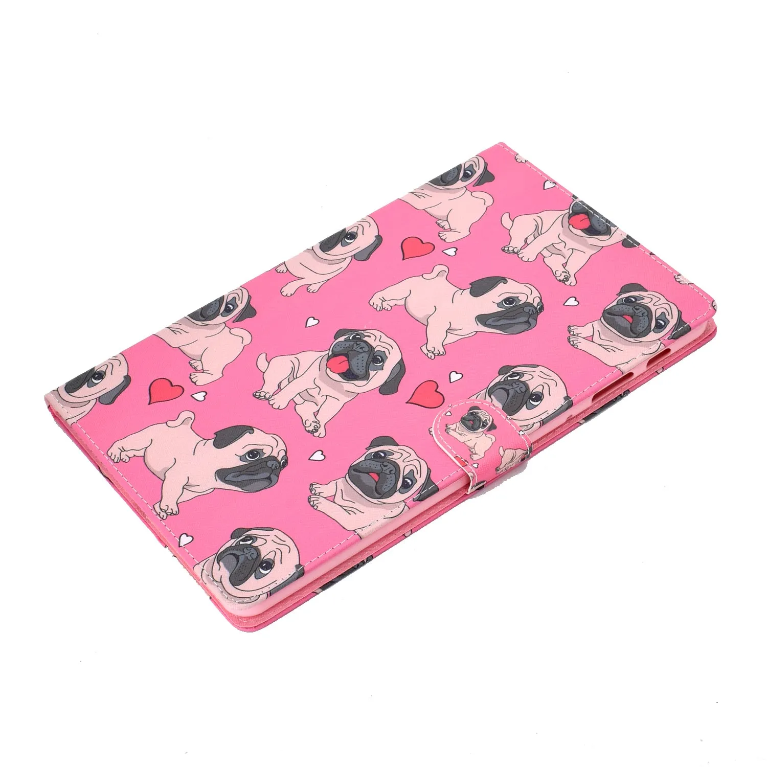 For Samsung T590 Laptop Protective Case Color Painted Smart Stay PU Cover with Front Snap owl