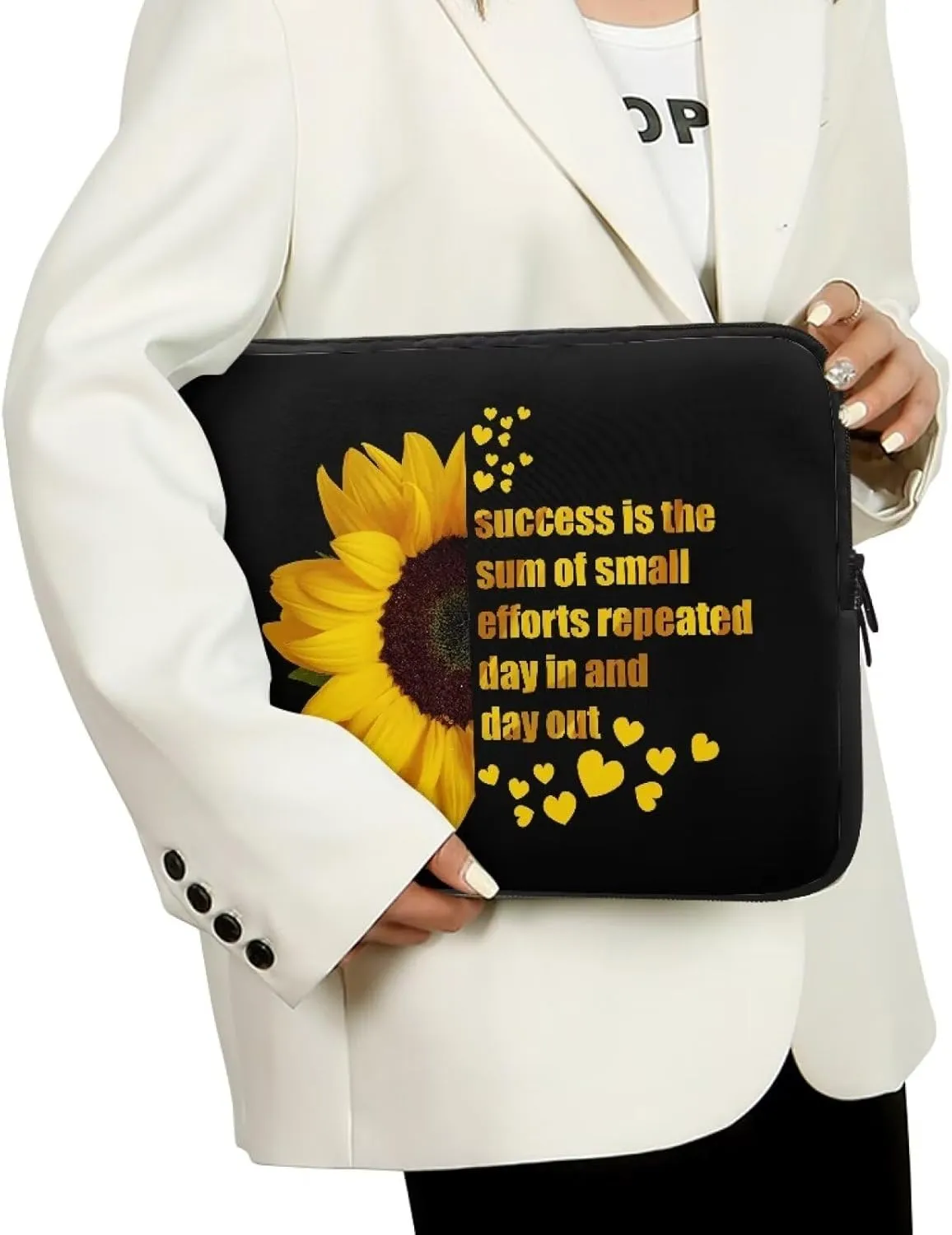 FOR U DESIGNS Laptop Bag Large Capacity Computer Tote Bag for Office Work Business Briefcase 10 Inch