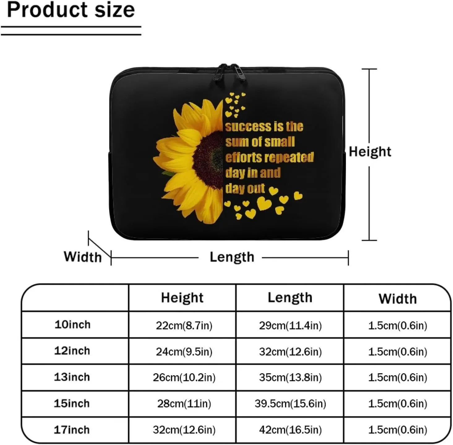FOR U DESIGNS Laptop Bag Large Capacity Computer Tote Bag for Office Work Business Briefcase 10 Inch