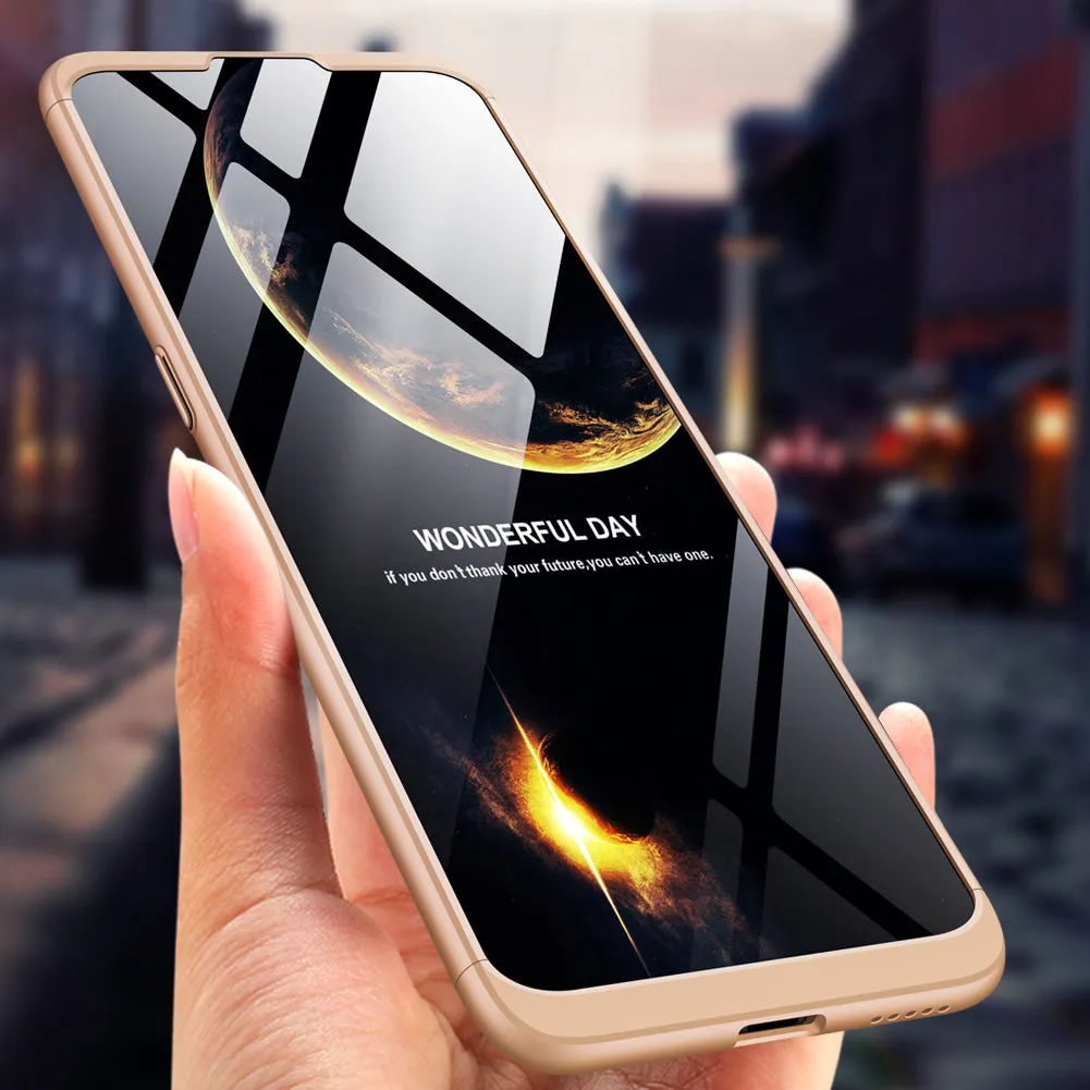 For VIVO V15pro Ultra Slim PC Back Cover Non-slip Shockproof 360 Degree Full Protective Case red