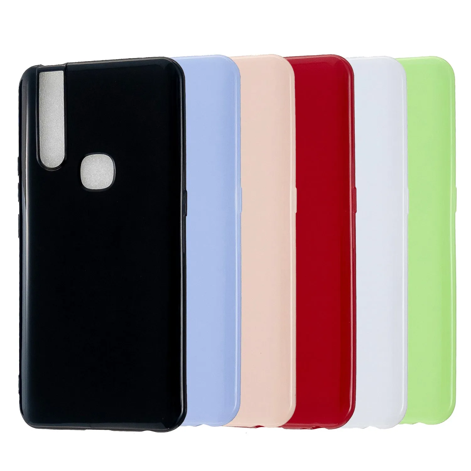 For VIVO V15/V15 Pro Cellphone Cover Slim Thin TPU Case Shock Absorption Mobile Phone Protective Cover  Milk white