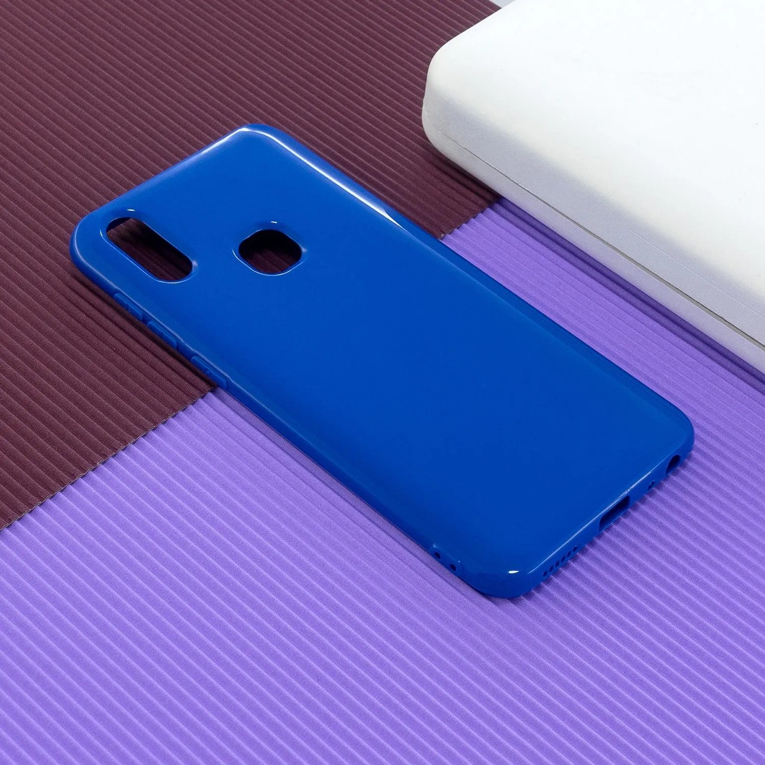 for VIVO Y17/Y3 / Y91/Y95/Y93 Thicken 2.0mm TPU Back Cover Cellphone Case Shell dark blue