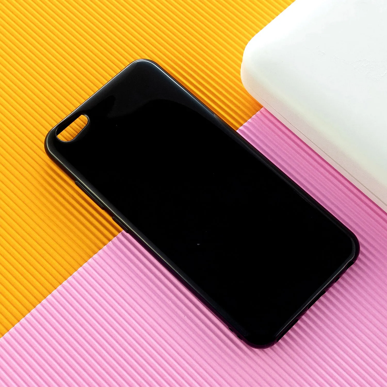 For VIVO Y67/Y71 Cellphone Cover Glossy TPU Phone Case Anti-Dust Stain-proof Easy Install Screen Protector Fluorescent green