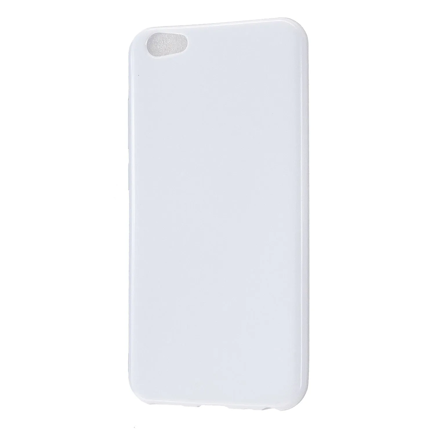 For VIVO Y67/Y71 Cellphone Cover Glossy TPU Phone Case Anti-Dust Stain-proof Easy Install Screen Protector Fluorescent green