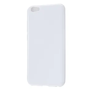 For VIVO Y67/Y71 Cellphone Cover Glossy TPU Phone Case Anti-Dust Stain-proof Easy Install Screen Protector Milk white