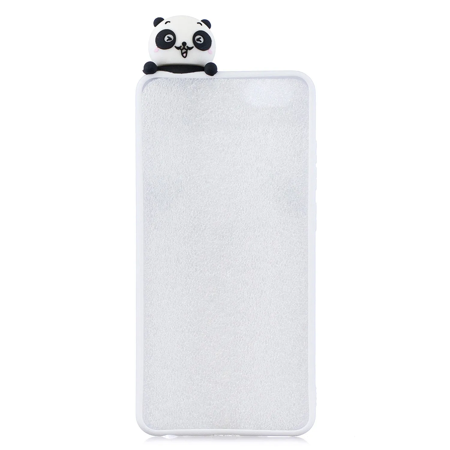 For VIVO Y71 3D Cute Coloured Painted Animal TPU Anti-scratch Non-slip Protective Cover Back Case Smiley panda