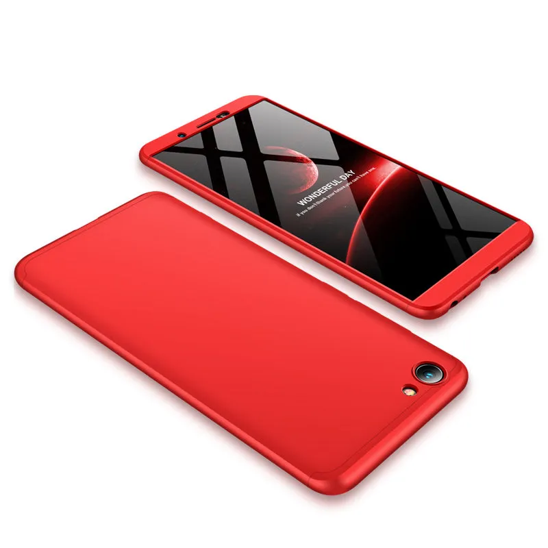 For VIVO Y71 Slim 3 in 1 Hybrid Hard Case Full Body 360 Degree Protection Back Cover blue