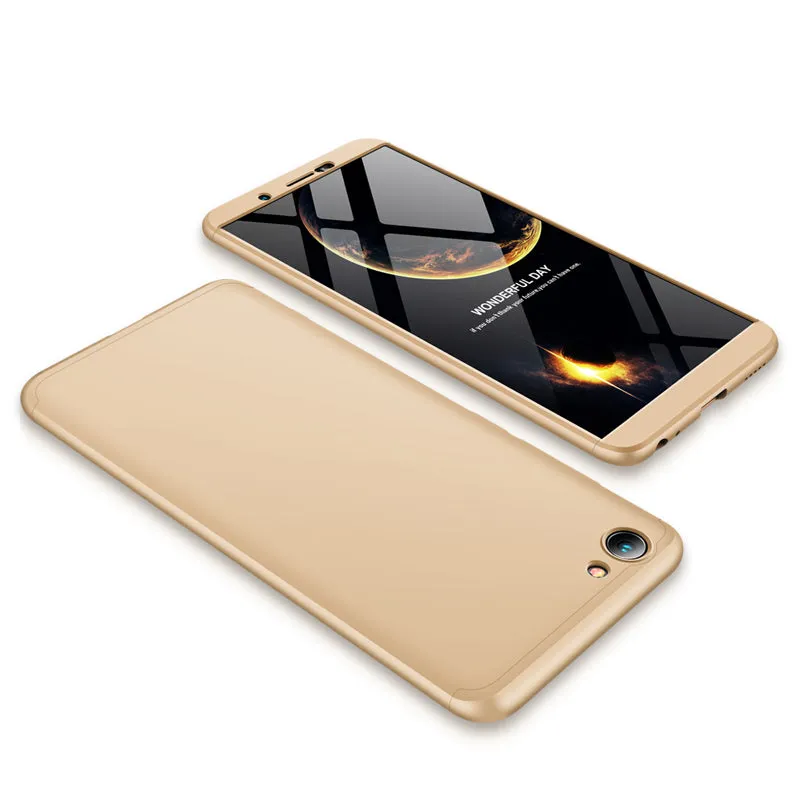 For VIVO Y71 Slim 3 in 1 Hybrid Hard Case Full Body 360 Degree Protection Back Cover blue