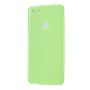 For VIVO Y75/Y79 Cellphone Case Glossy TPU Phone Shell Smartphone Soft Cover Heavy Duty Protection Fluorescent green