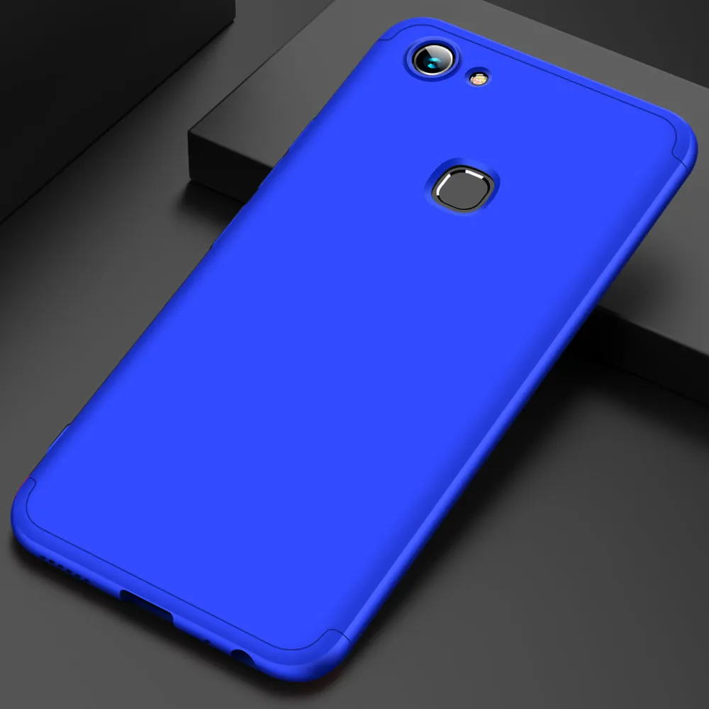 For VIVO Y83 Fingerprint Slim 3 in 1 Hybrid Hard Case Full Body 360 Degree Protection Back Cover black