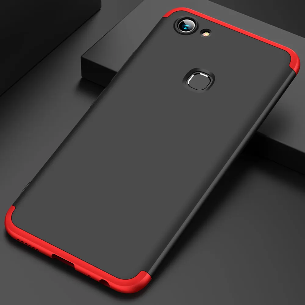 For VIVO Y83 Fingerprint Slim 3 in 1 Hybrid Hard Case Full Body 360 Degree Protection Back Cover Rose gold