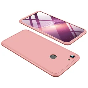 For VIVO Y83 Fingerprint Slim 3 in 1 Hybrid Hard Case Full Body 360 Degree Protection Back Cover Rose gold
