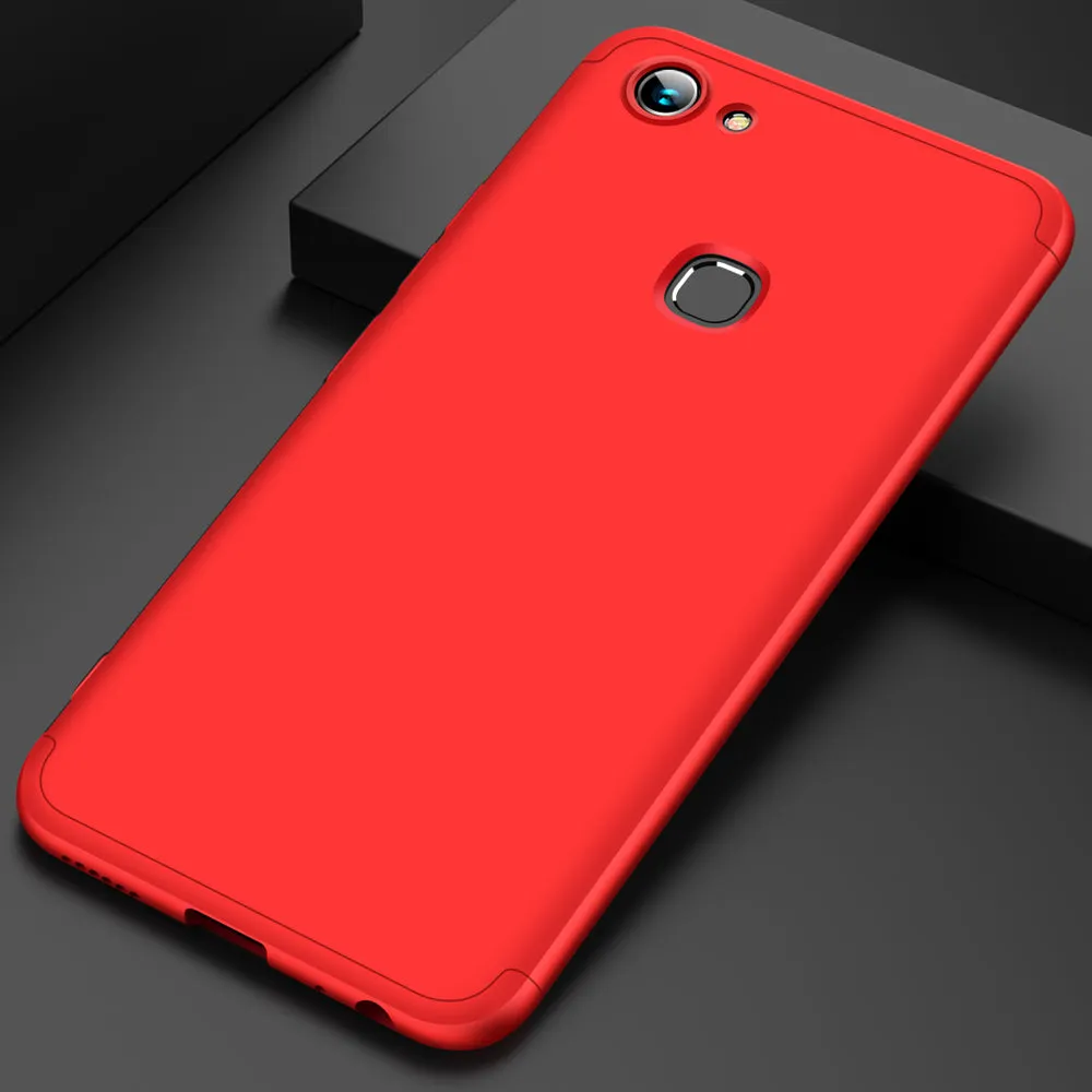 For VIVO Y83 Fingerprint Slim 3 in 1 Hybrid Hard Case Full Body 360 Degree Protection Back Cover Rose gold