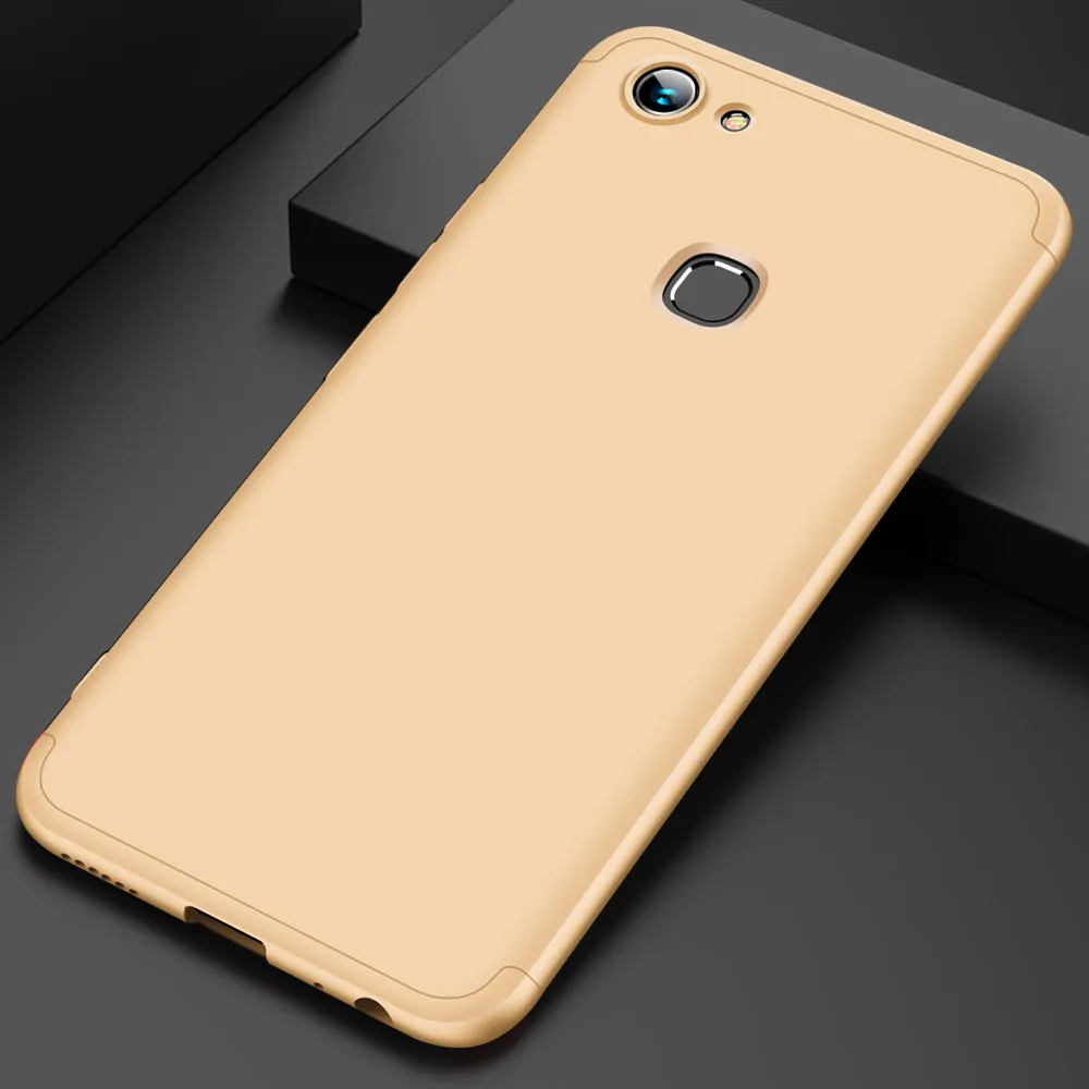 For VIVO Y83 Fingerprint Slim 3 in 1 Hybrid Hard Case Full Body 360 Degree Protection Back Cover Rose gold