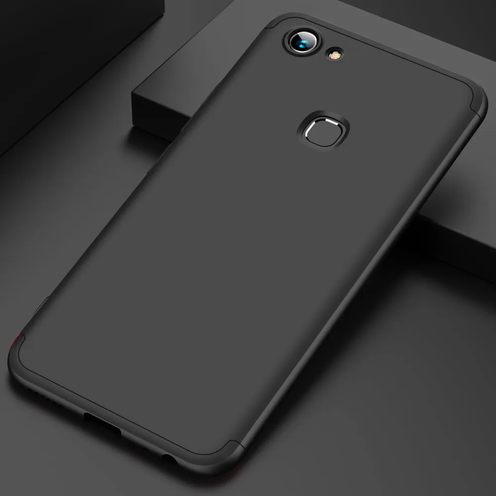 For VIVO Y83 Fingerprint Slim 3 in 1 Hybrid Hard Case Full Body 360 Degree Protection Back Cover Rose gold