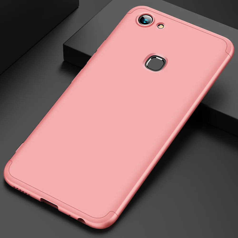 For VIVO Y83 Fingerprint Slim 3 in 1 Hybrid Hard Case Full Body 360 Degree Protection Back Cover Rose gold