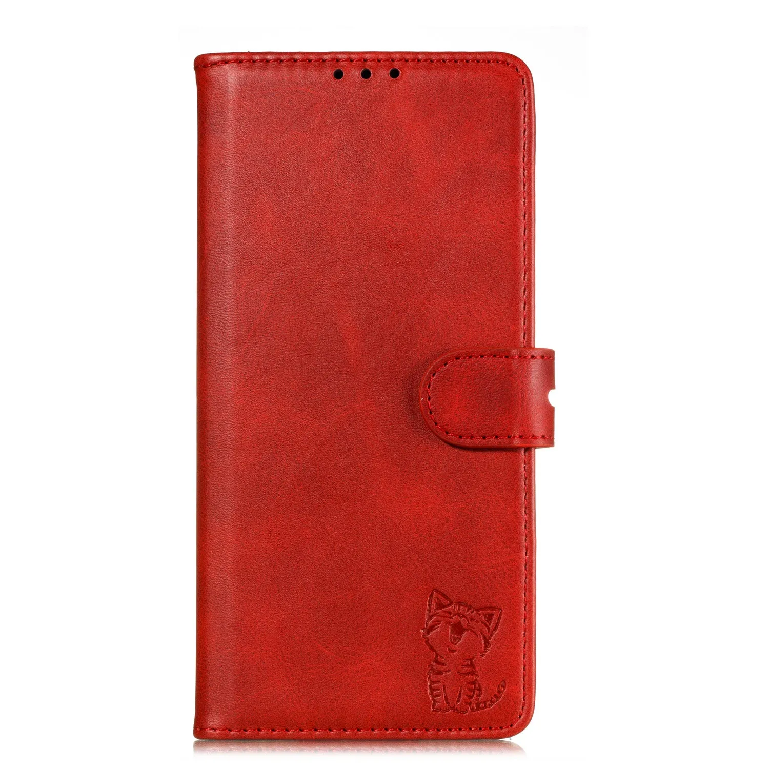 For XiaoMI 10 Pro Mobile Phone Cover PU Leather Front Buckle Smart Shell Anti-fall Phone Case 6 brown