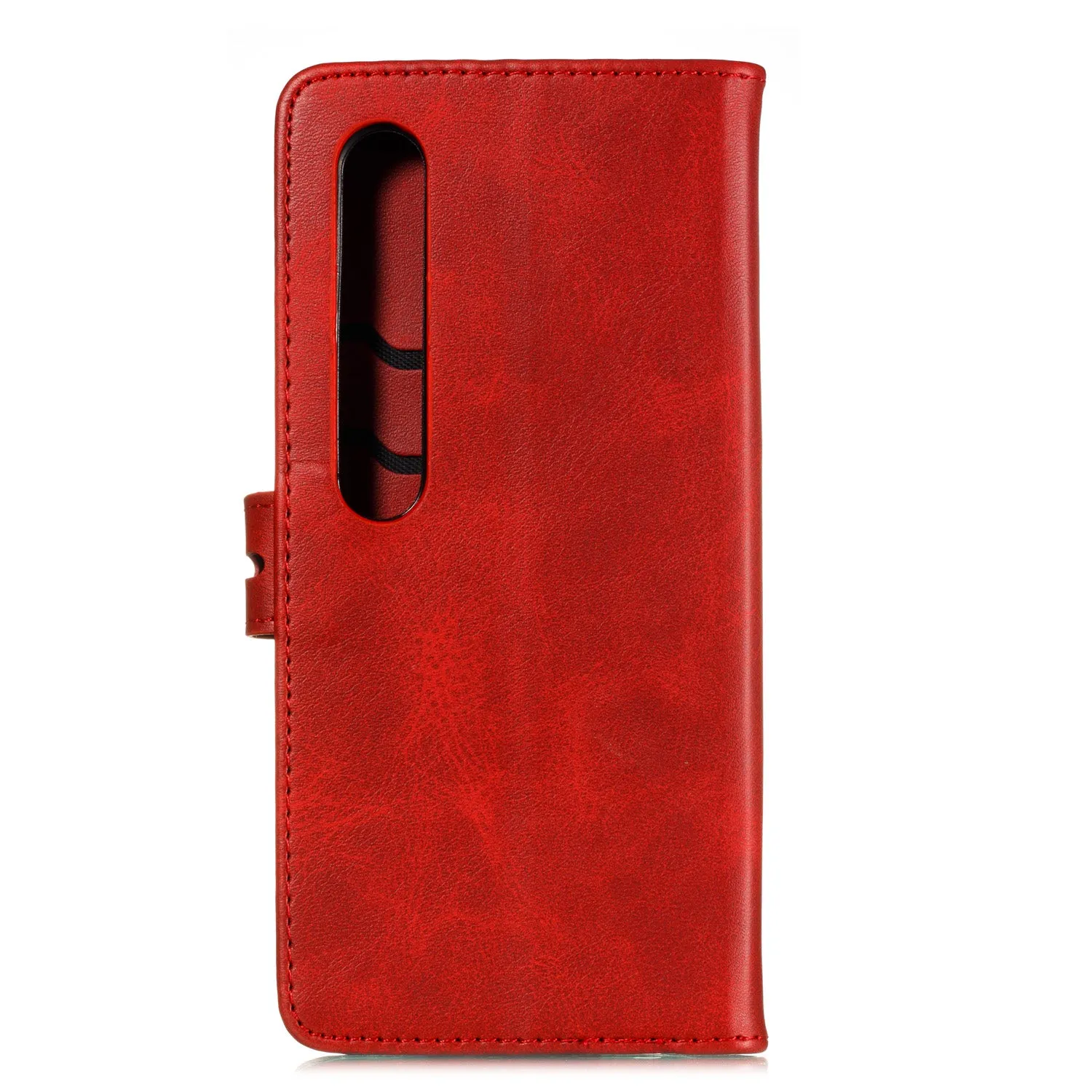 For XiaoMI 10 Pro Mobile Phone Cover PU Leather Front Buckle Smart Shell Anti-fall Phone Case 6 brown