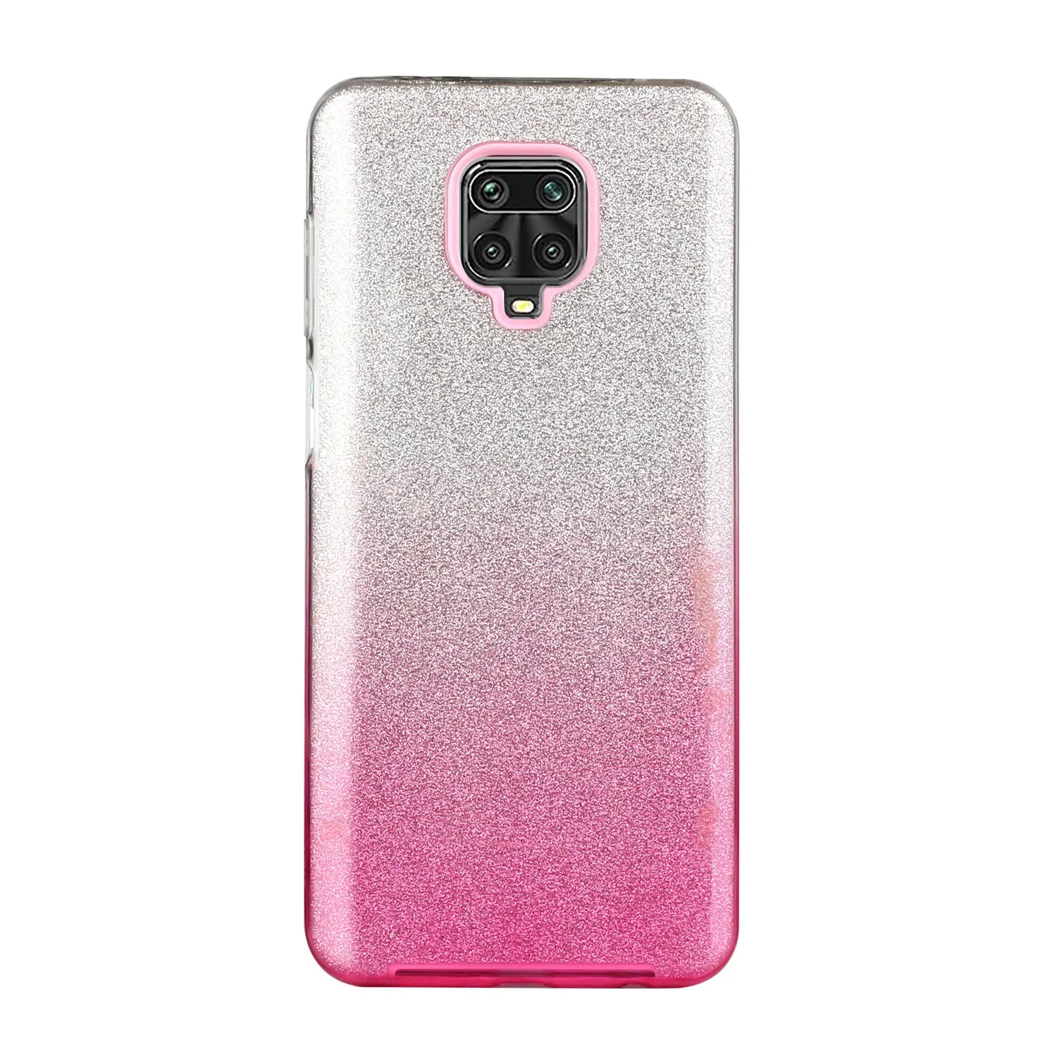 For XIAOMI CC9E/A3/10/10 PRO/K20/K20 pro Phone Case Gradient Color Glitter Powder Phone Cover with Airbag Bracket Pink