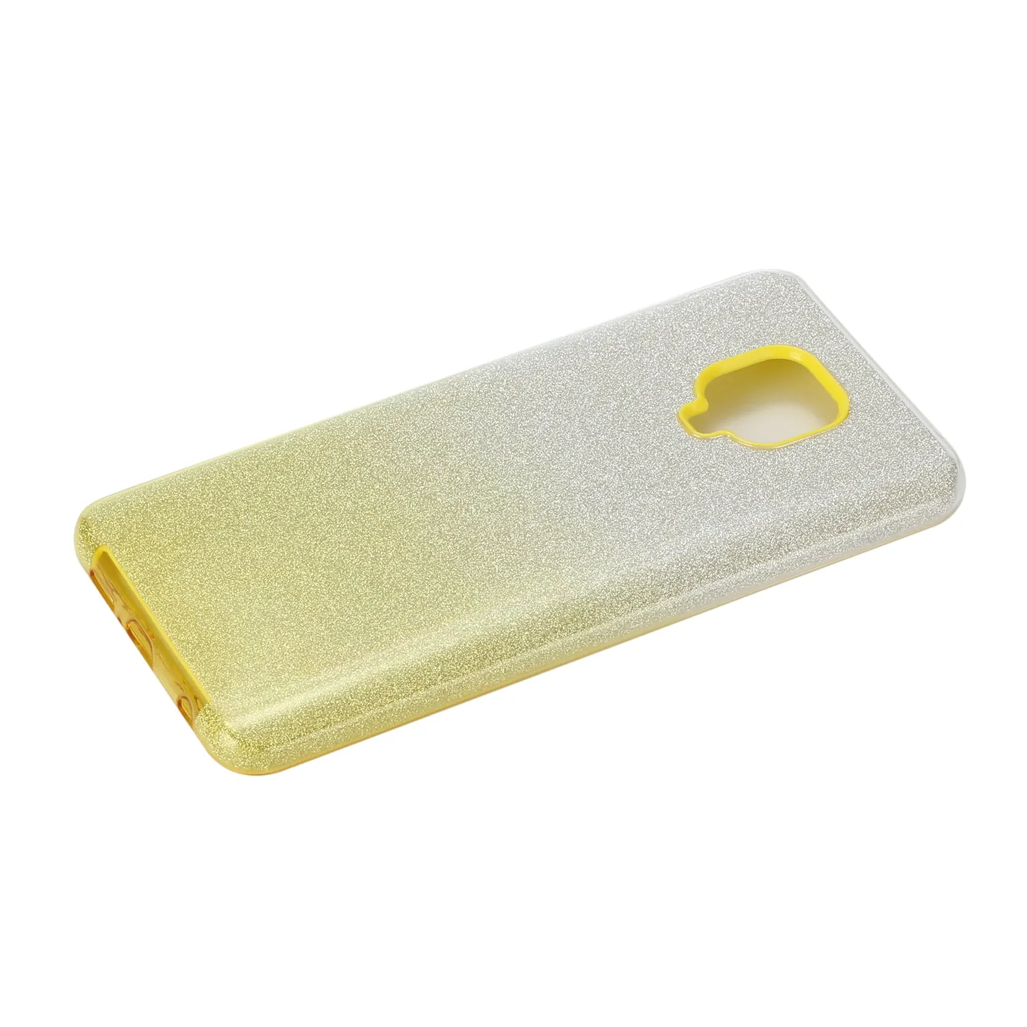 For XIAOMI CC9E/A3/10/10 PRO/K20/K20 pro Phone Case Gradient Color Glitter Powder Phone Cover with Airbag Bracket yellow