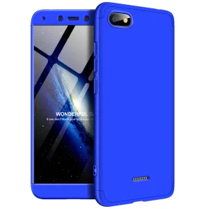 For XIAOMI Redmi 6A Ultra Slim PC Back Cover Non-slip Shockproof 360 Degree Full Protective Case blue_XIAOMI Redmi 6A