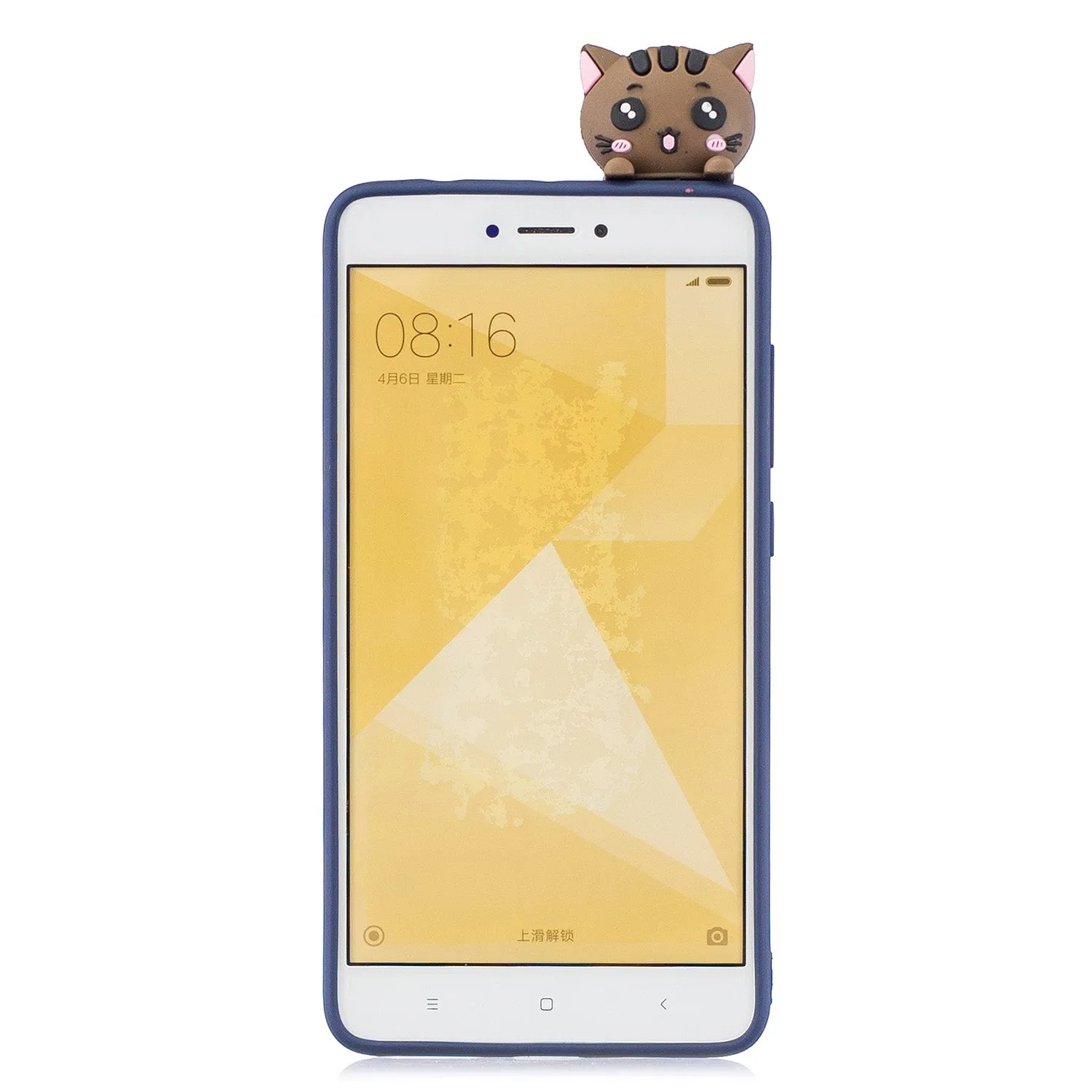 For XIAOMI Redmi NOTE 4X/NOTE 4 3D Cute Coloured Painted Animal TPU Anti-scratch Non-slip Protective Cover Back Case Rose red
