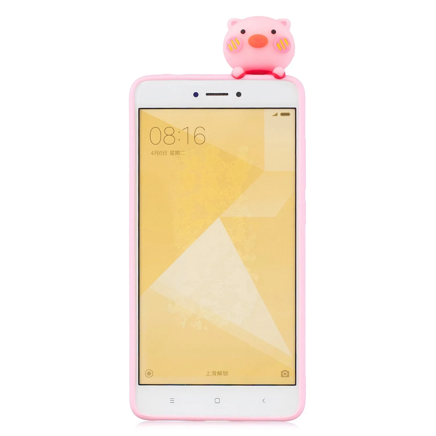 For XIAOMI Redmi NOTE 4X/NOTE 4 3D Cute Coloured Painted Animal TPU Anti-scratch Non-slip Protective Cover Back Case Rose red